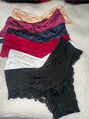 Women’s Lace-Trim Bikini Panty - Multi-Color Pack size MEDIUM